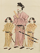 Prince Shotoku With Two Princes Kano Osanobu, 1842
Prince Shotoku & Friends Kano Osanobu1842